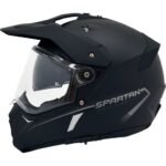 CASCO SPARTAN MX803 WOLF DS SOLID A1 NEGRO MATE XL AC de lado